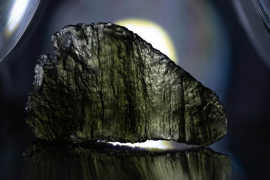 Moldavite Stock Photo